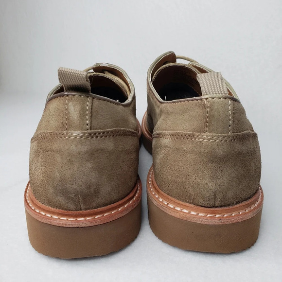 Steve Madden Mens Voyagee Beige Suede Burnish Oxfords Sz 13D Extra Light - Picture 4 of 11